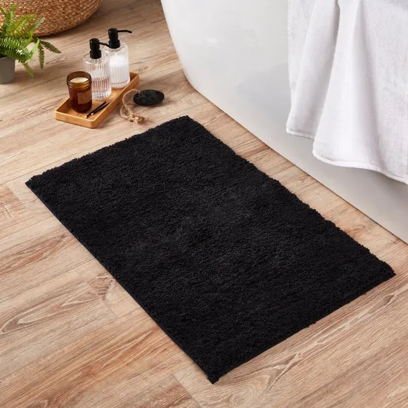 Anti-Bacterial Bath Mat - Black, Recycled Polyester image