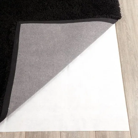 Anti-Slip Rug Mat - White, Polyester Fleece