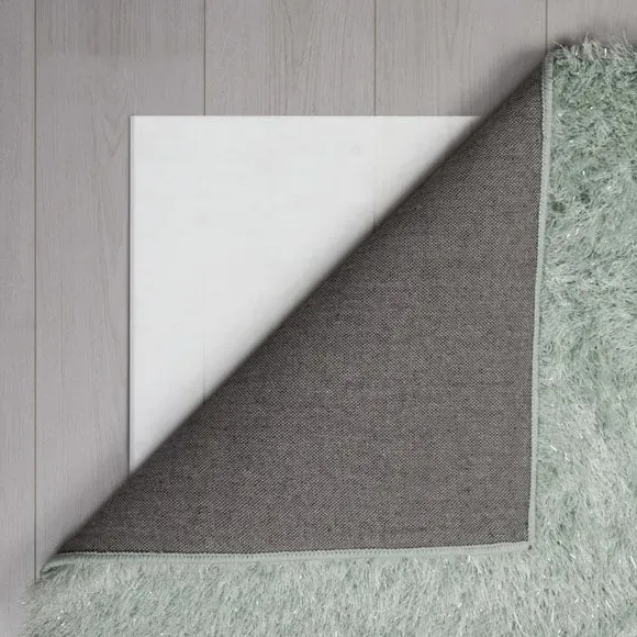 Anti-Slip Rug Mat - White, Polyester Fleece