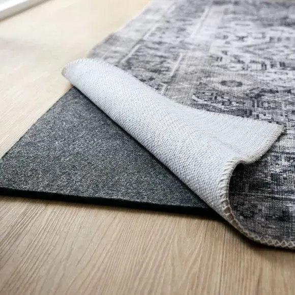 Anti-Slip Rug Pad with Cushioning - Grey