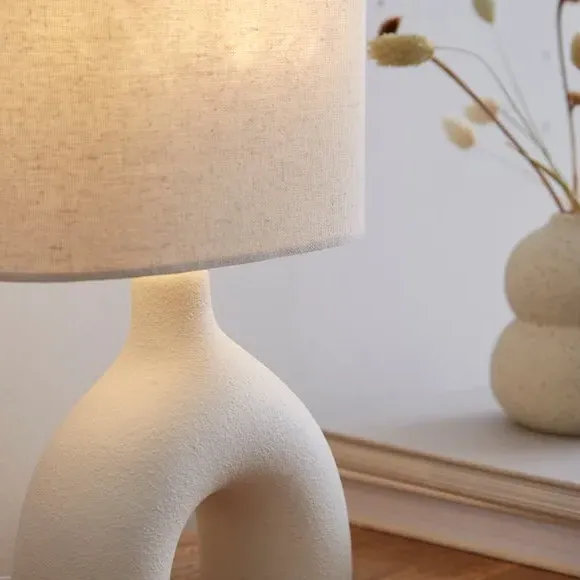 Arc Table Lamp - Natural, Ceramic