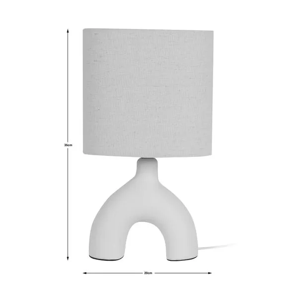 Arc Table Lamp - Natural, Ceramic