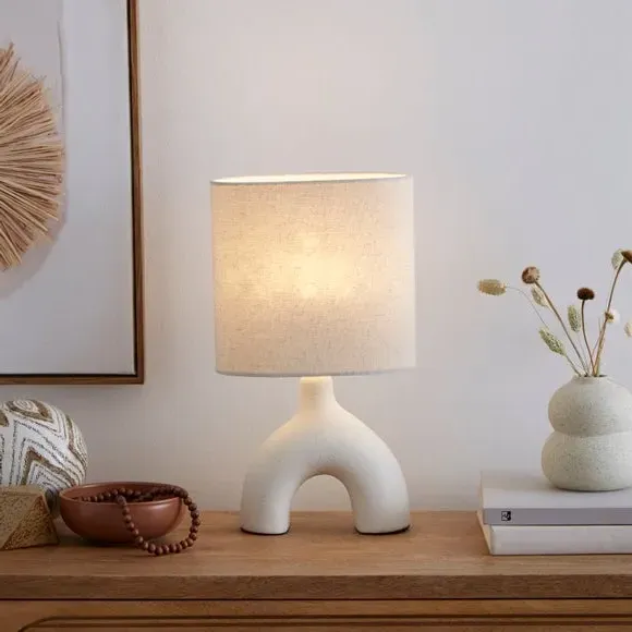 Arc Table Lamp - Natural, Ceramic image