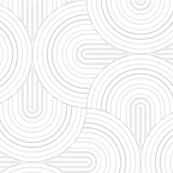 Arch Pattern Wall Mural - White