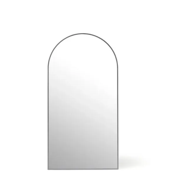 Arched Full Length Leaner Mirror - Grey