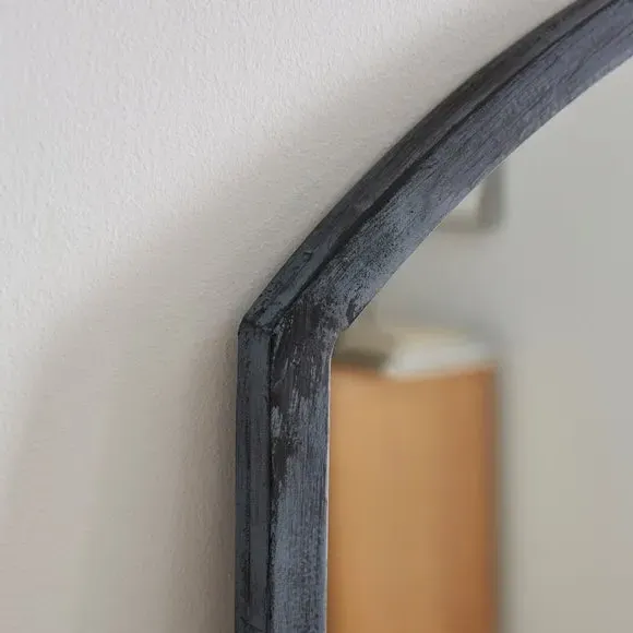 Arched Full Length Leaner Mirror - Pewter