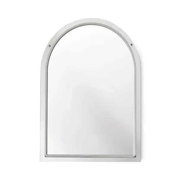 Arched LED Wall Mirror - Silver