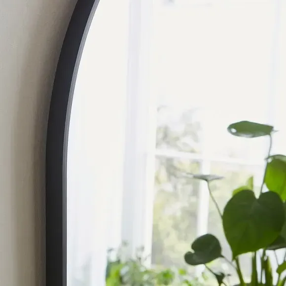 Arched Wall Mirror - Black