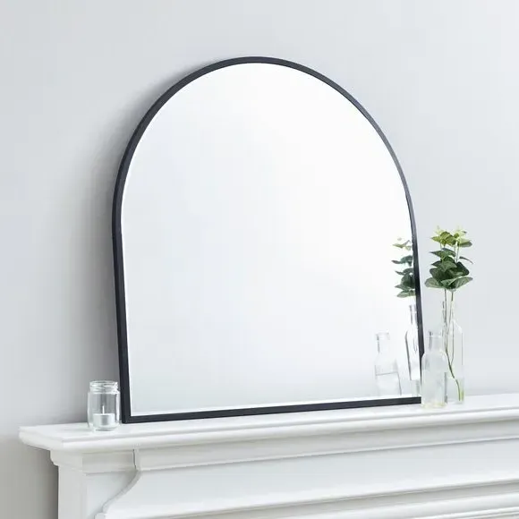 Arched Wall Mirror - Black Frame image