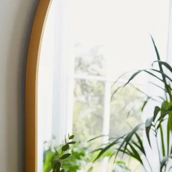 Arched Wall Mirror - Gold