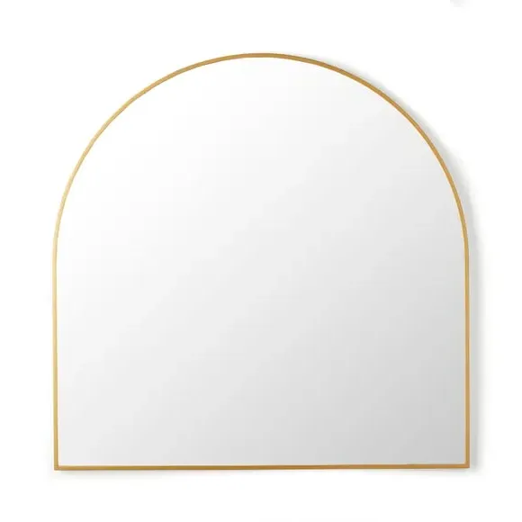 Arched Wall Mirror - Gold