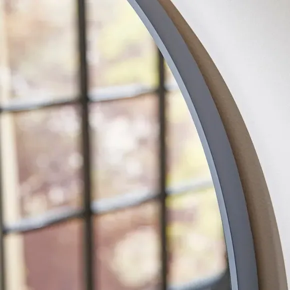 Arched Wall Mirror - Grey