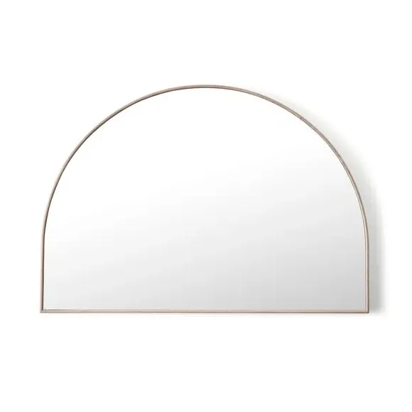 Arched Wall Mirror - Natural, Wood Effect