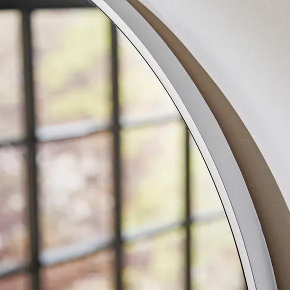Arched Wall Mirror - Silver