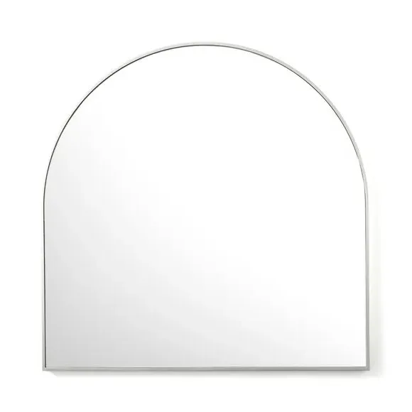 Arched Wall Mirror - Silver