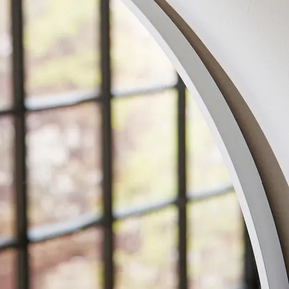 Arched Wall Mirror - White