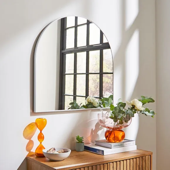 Arched Wall Mirror - White