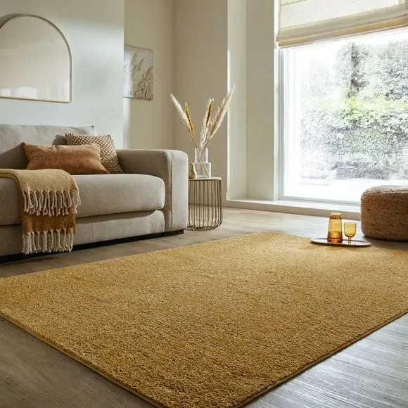 Area Rug - Amber Gold, Polypropylene