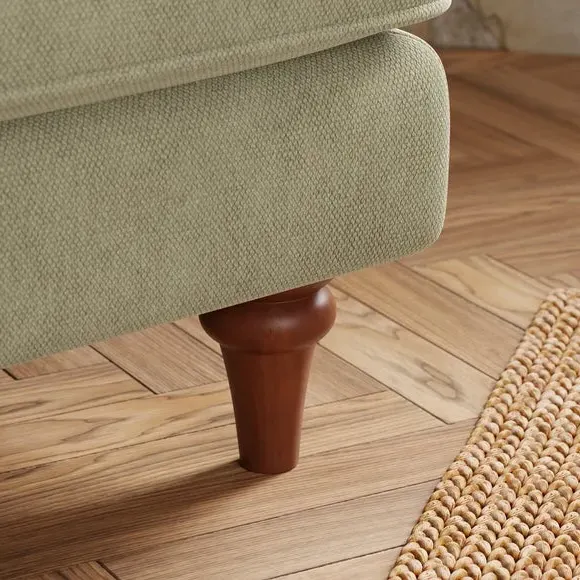 Armchair with Curved Arms - Sage, Chenille