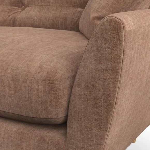 Armchair with Scatter Cushions - Clay