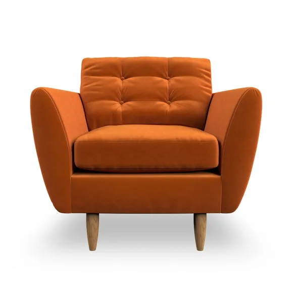 Armchair with Scatter Cushions - Ginger