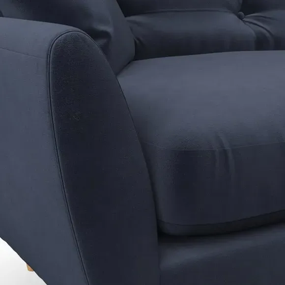 Armchair with Scatter Cushions - Navy