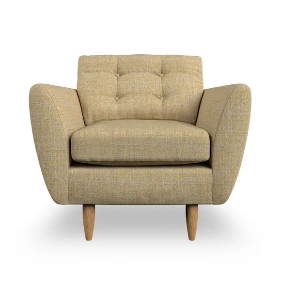 Armchair with Scatter Cushions - Ochre