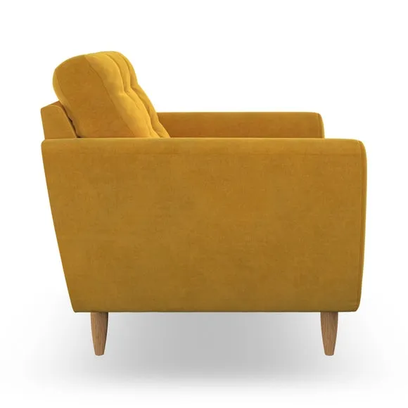 Armchair with Scatter Cushions - Old Gold