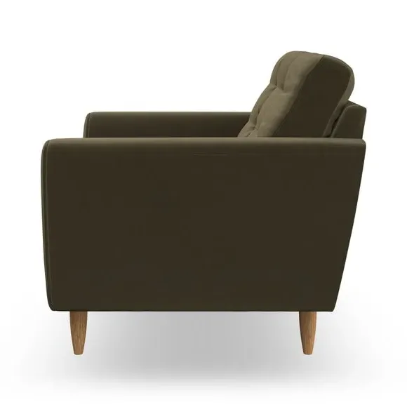 Armchair with Scatter Cushions - Olive
