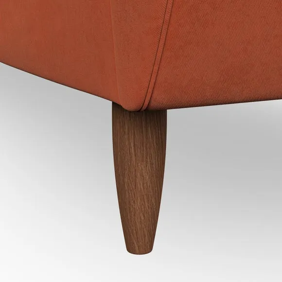 Armchair with Scatter Cushions - Orange, Velvet