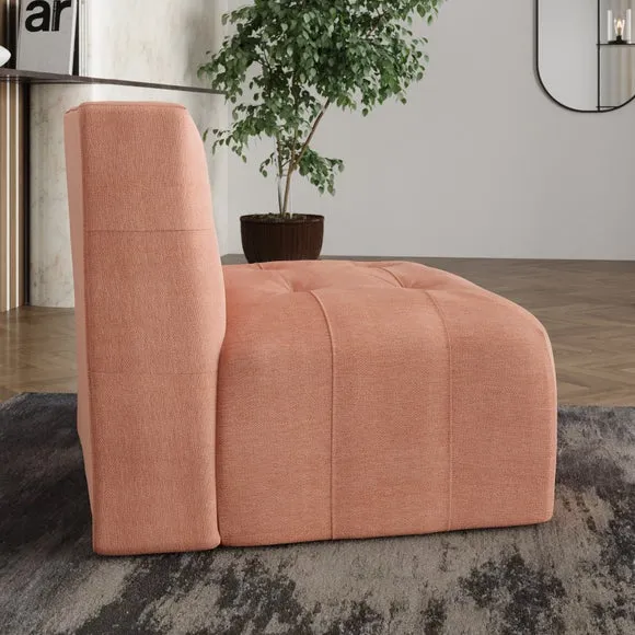 Armless Modular Sofa Piece - Clay, Chenille