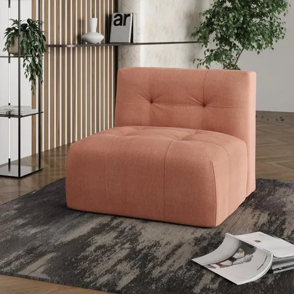 Armless Modular Sofa Piece - Clay, Chenille