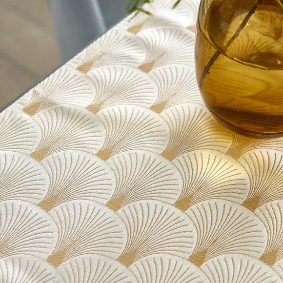 Art Deco Table Runner - Cream, Polyester