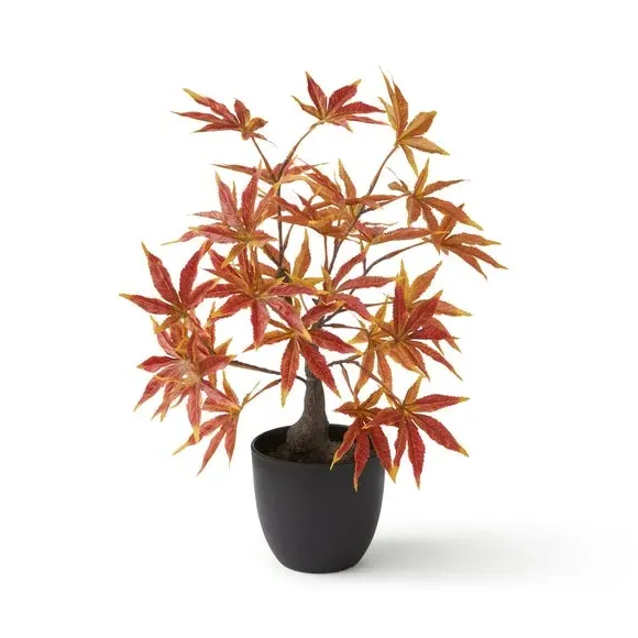 Artificial Acer Tree with Pot - Orange