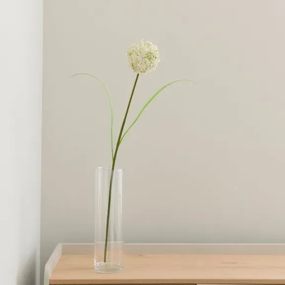 Artificial Allium Stem - White