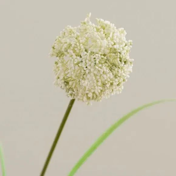 Artificial Allium Stem - White