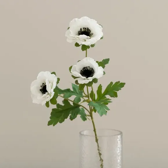 Artificial Anemone Stem - White