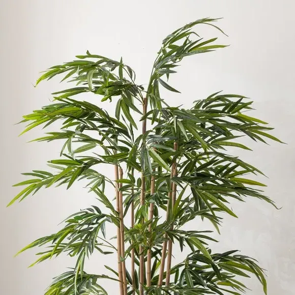 Artificial Bamboo Tree - Green, Black Pot
