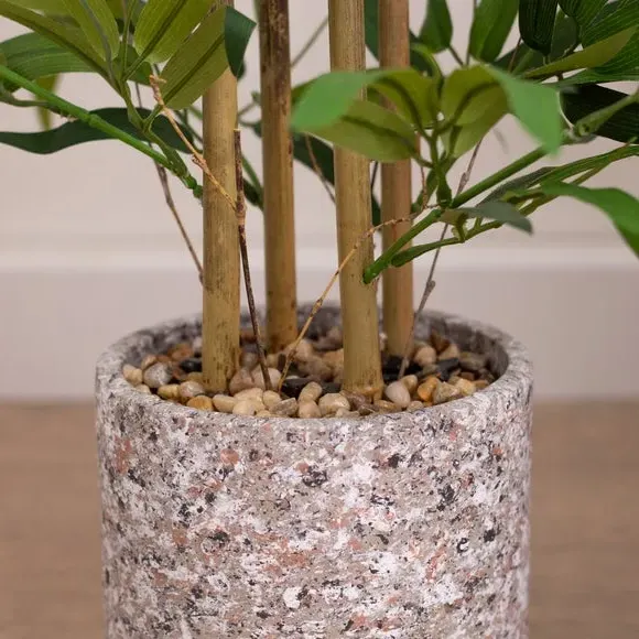 Artificial Bamboo Tree - Green, Cement Pot
