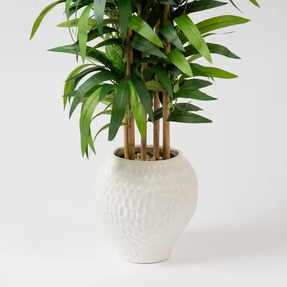 Artificial Bamboo Tree in Pot - Green, Ceramic