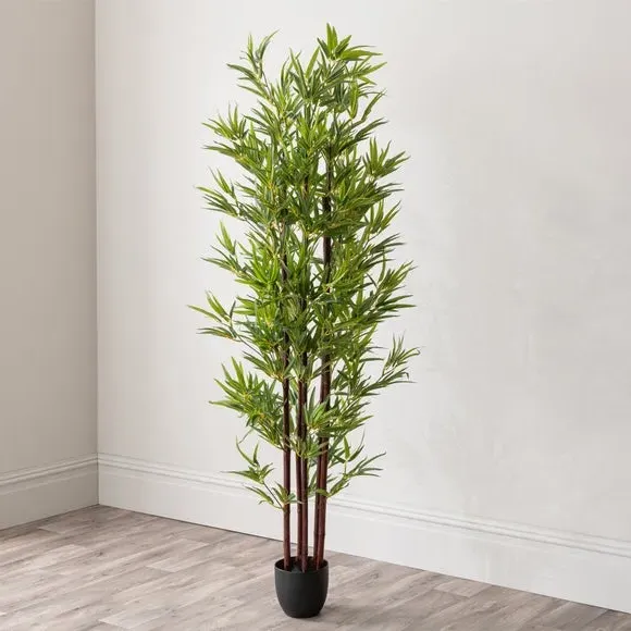 Artificial Bamboo Tree with Pot - Green