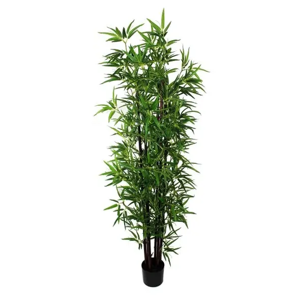 Artificial Bamboo Tree with Pot - Green