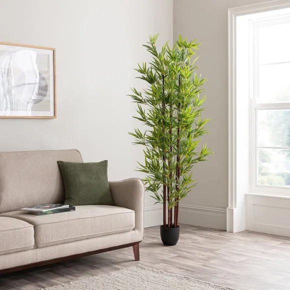 Artificial Bamboo Tree with Pot - Green image