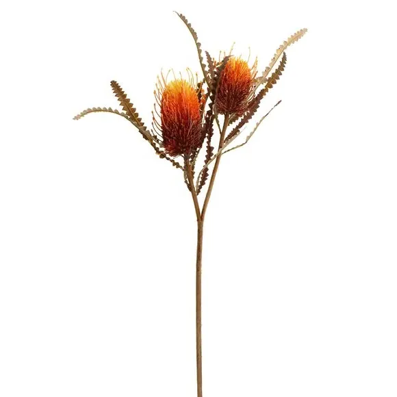 Artificial Banksia Stem - Orange