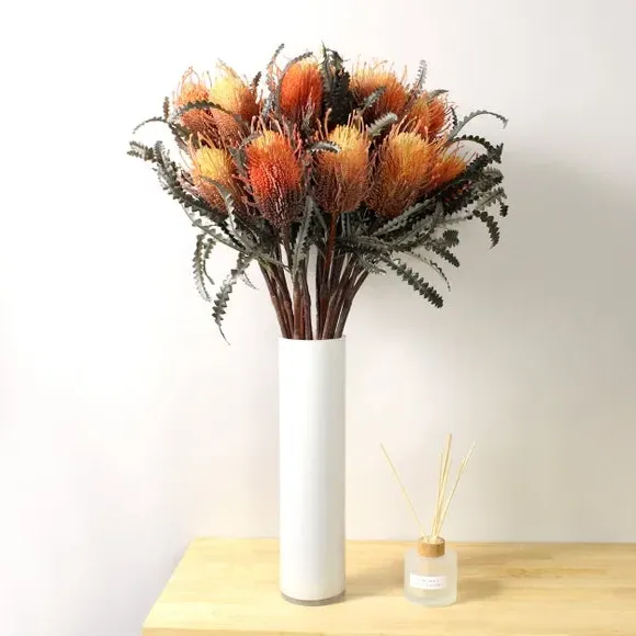 Artificial Banksia Stem - Orange