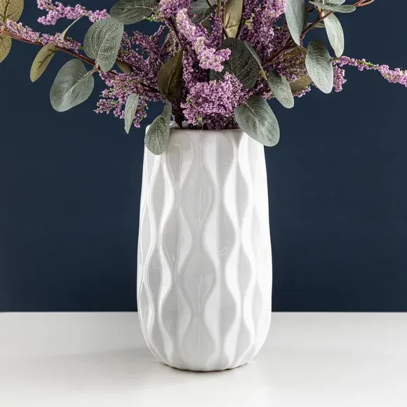 Artificial Berry Bouquet - Green, Ceramic Vase