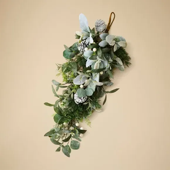 Artificial Berry & Eucalyptus Swag - Green