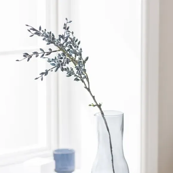 Artificial Berry Stem - Blue, Plastic