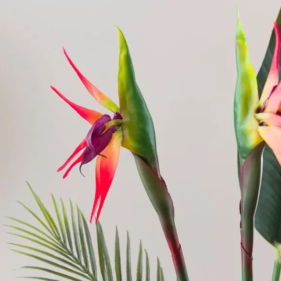 Artificial Bird of Paradise Bouquet - Green
