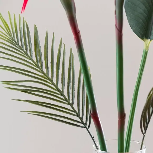 Artificial Bird of Paradise Bouquet - Green